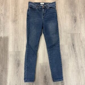 Nicole Miller Jeans Women 4 Blue Soho High Rise Ankle Skinny Denim